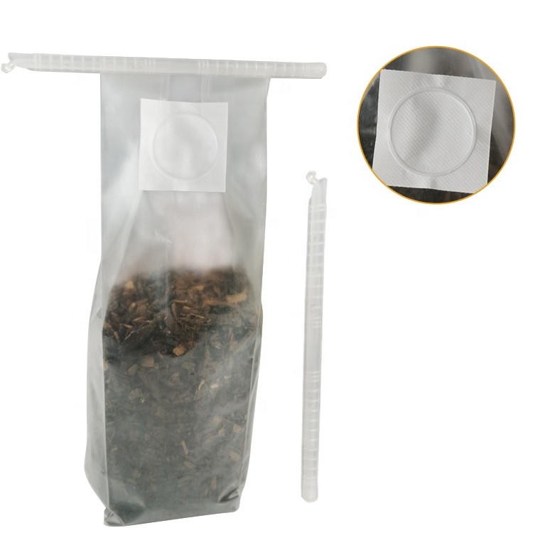 Satrise best sale autoclavable pp plastic mushroom patch filter grow bags